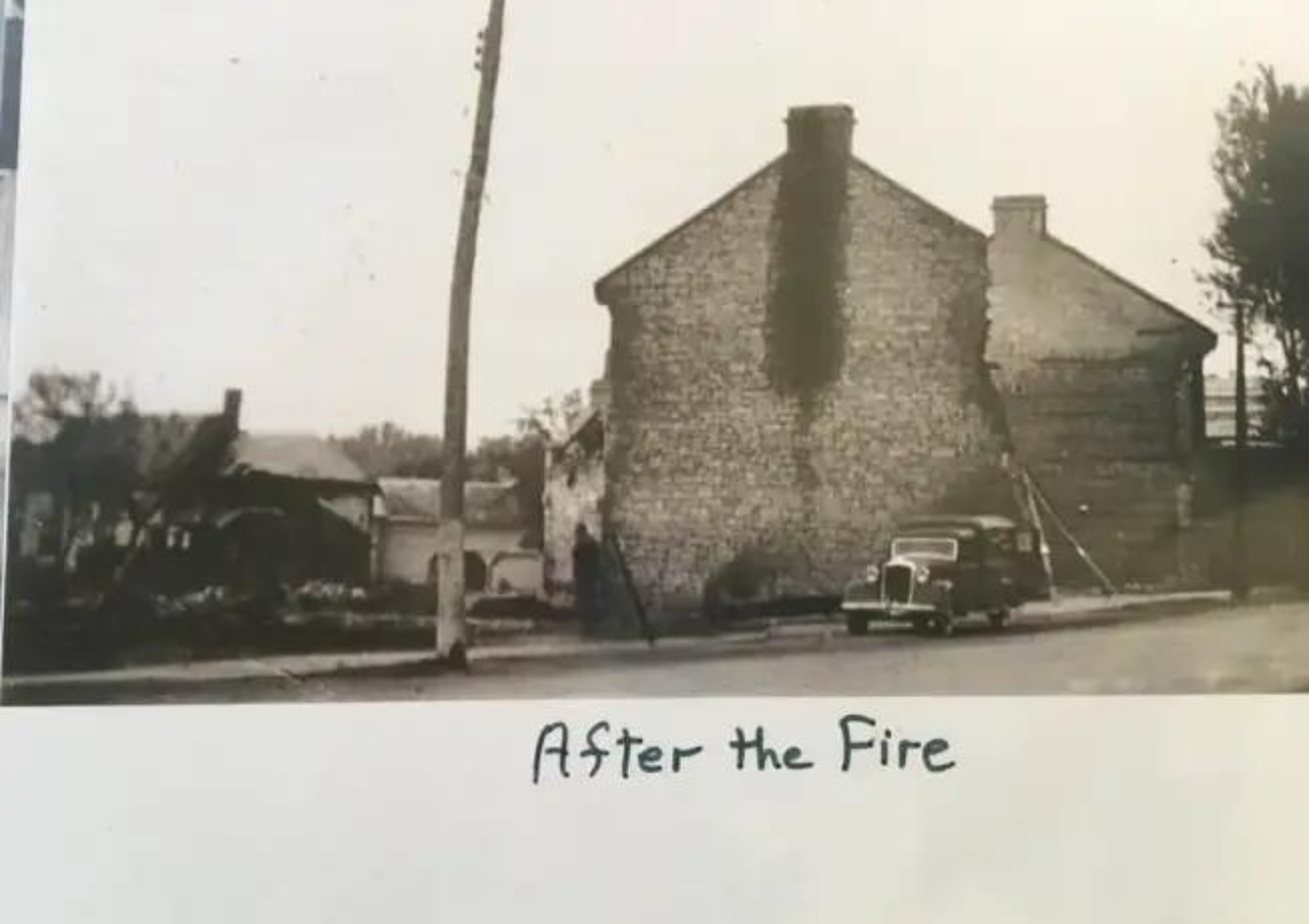 Photo of the aftermath of the Pakenham Fire