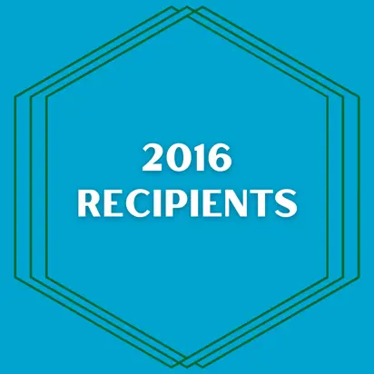 Text: 2016 recipients