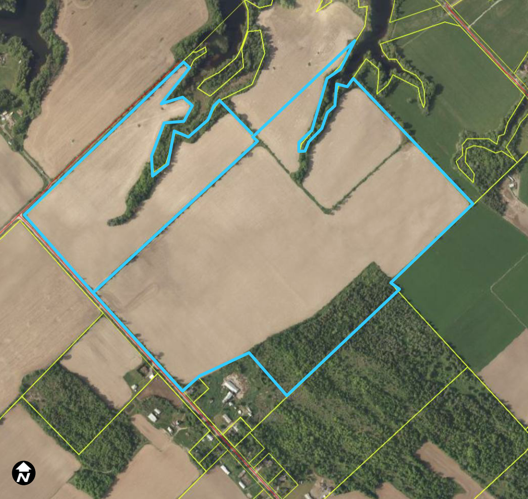 Satellite image of 3122 11th Concession North Pakenham, Pakenham Ward, Municipality of Mississippi Mills