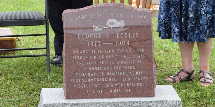 Headstone of George Eccles