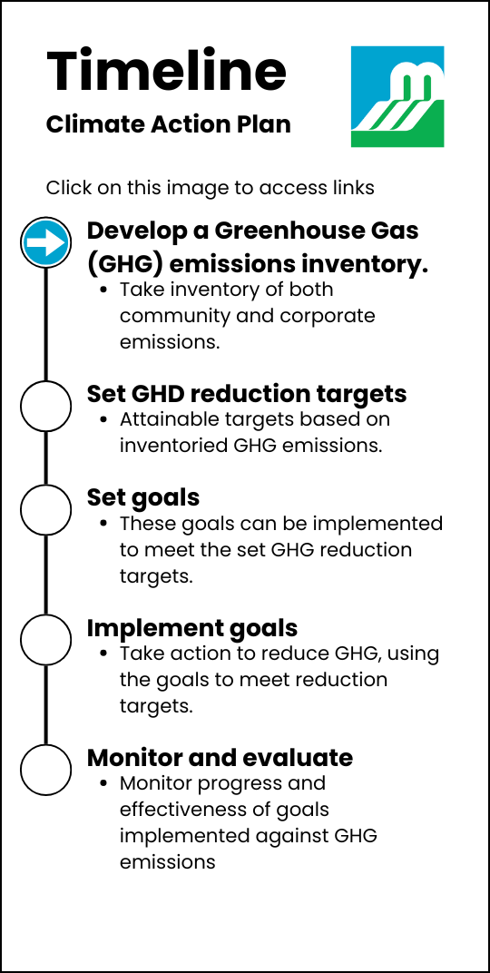 An image of the project timeline. Click on this image to access text and links