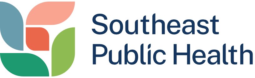Blue, green and orange logo of Southeast Public Health