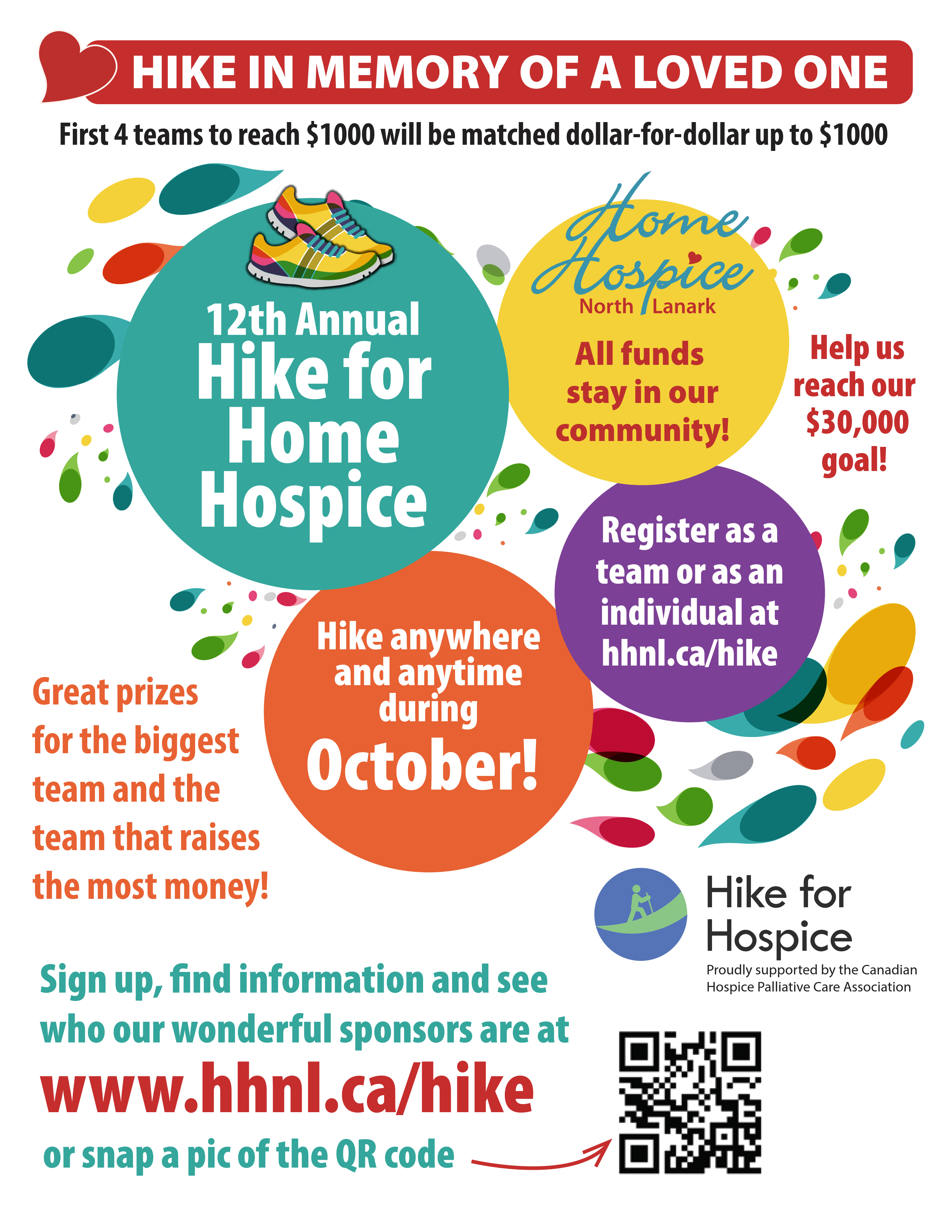 Hike for Home Hospice poster