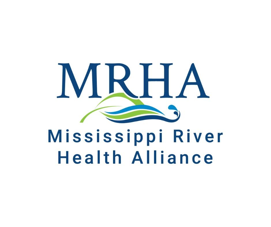 Blue and green logo with text 'Mississippi River Health Alliance'